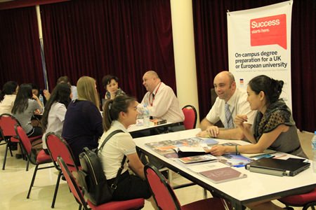 Students in Years 10, 11 and 12 meet representatives from the universities.