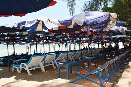 Empty chairs signal a very slow season.
