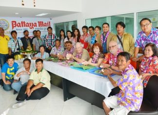 The Pattaya Mail family marks Songkran with a blessing ceremony in our company offices.