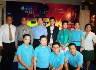 The -One Royal Cruise Hotel team announces their bikini party plans.