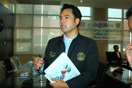 Mayor Itthiphol Kunplome talks about the plans to begin intersection tunneling later this year.