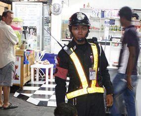 Police arrested Semih Bele on assault charges after he stabbed his friend.