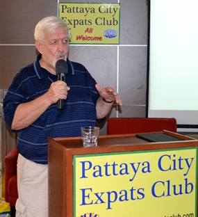 Member Roger Fox spoke at the Sunday, March 23 meeting of the Pattaya City Expats Club, on the topic of “Healthy Habits for Healthier Expats.”