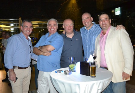 (L to R) Craig Muldoon from Platinum Financial Ltd., David Strachan from Pattaya Property Auctions, Earl Brown, Samuel Jones and David Callick.