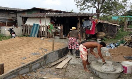 (Above & below) The after photographs of Ta Auan’s family home.
