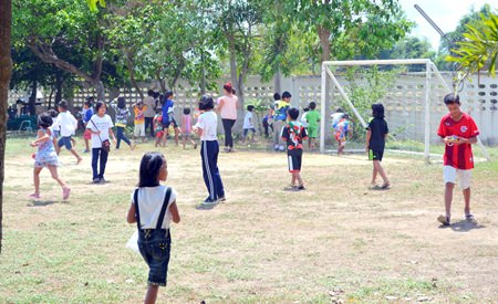 The hunt is on … and was so much fun, all the children are hoping there will be another Easter egg hunt next year!