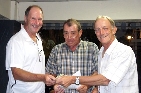 Tim Hake (left) was third overall on 103 points after 3 rounds.