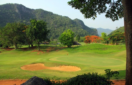 The stunning 9th hole at Khao Yai Golf Club.
