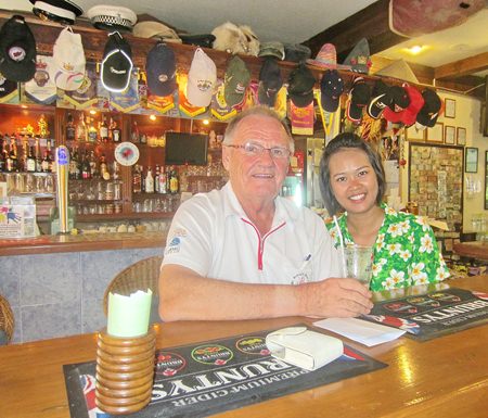Friday winner Derek Brook (right) with one of Bert’s finest.