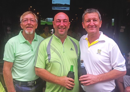 Billy Eyles, Gary Billingham and birthday boy Gary Emmett.