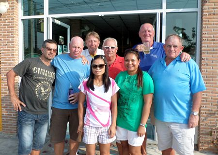 Orn and Eng with Pip, Paul, Peter, Greig, Bob and Barry.