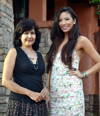 Jess Young (right) poses for a photo with PMTV’s Sue Kukarja.