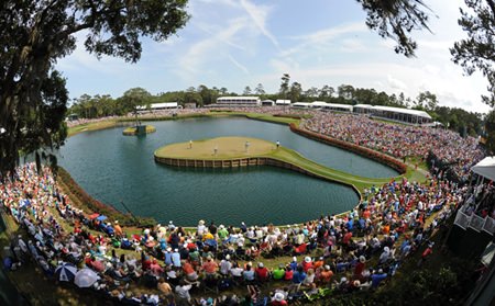 Golf’s most recognisable hole? – the TPC Sawgrass par-3 17th.