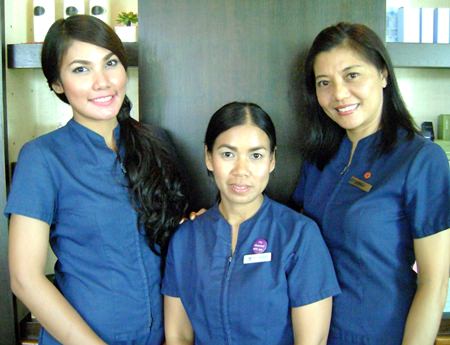 Khun Wan (center) and her team.