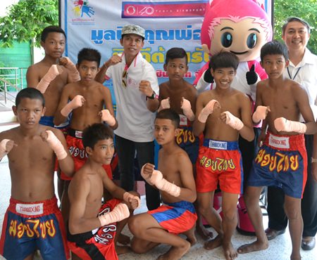 Somjit won a gold medal for boxing, but he is also a fan of Muay Thai.