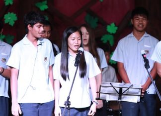 The IB2 students’ siblings delivered a special message by singing for them.