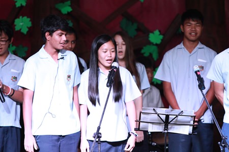 The IB2 students’ siblings delivered a special message by singing for them.