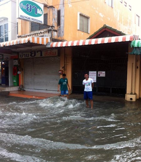Heavy rains and floods have become synonymous in Pattaya over the years as the city grows and drainage canals become encroached upon and blocked.