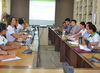 Representatives of international NGO’s meet with local health workers to try and help prevent the spread of HIV and AIDS in Pattaya.