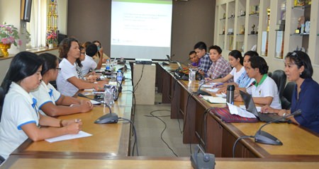 Representatives of international NGO’s meet with local health workers to try and help prevent the spread of HIV and AIDS in Pattaya. 
