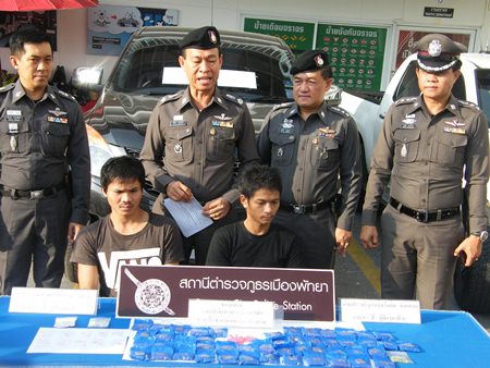 Wannapong Thammachart and Prasertsit Hunsamer have been charged with possession with intent to distribute Class 1 narcotics.