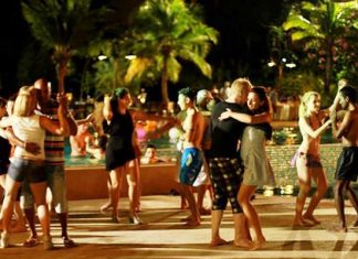 Dancing the night away at Ravindra Beach Resort & Spa.