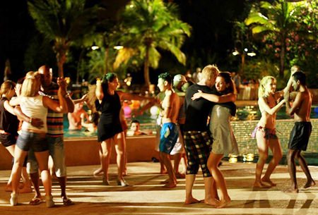 Dancing the night away at Ravindra Beach Resort & Spa.