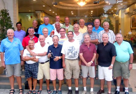 The Jomtien Golf Group, all set for their tour of Hua Hin.
