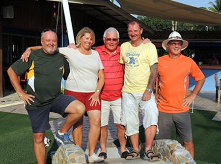 (From left): Frank Connor, Elsabe, Barry McIntosh, Alex Graham & Kim Danboise.