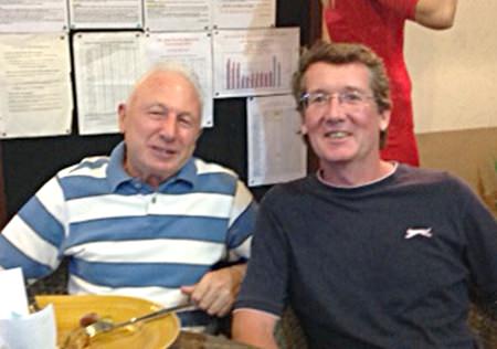 April Golfer of the Month - Gerry Cooney (left).