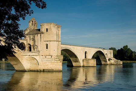 The remains of Pont Saint-Bénézet and the Rhône River. (Photo: Charles Greenhough)