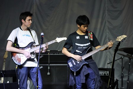 There were many guitar heroes at the Band Slam.