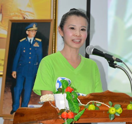 YWCA Chairwoman Praichit Jetpai talks about how she was introduced to the idea of ‘mushroom farms’.