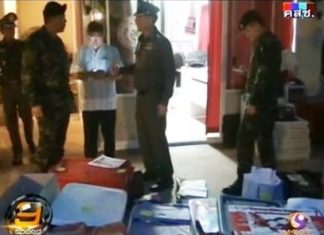 Authorities found a cache of weapons at this house in Bang Saen.