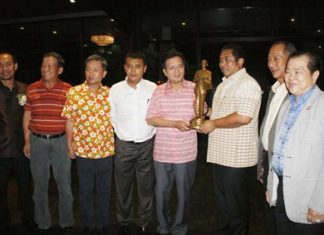 Area politicians bid farewell to Chinese charge d’affaires Zhang Yiming.