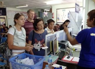 The Chonburi Land Transport Office was crowded with license applicants last week, trying to get their licenses before the new, harder tests took effect.
