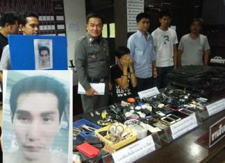 Weerachai Piyawisut (inset) was arrested in Pattaya after allegedly robbing transvestites he met through Facebook.