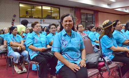 Pattaya Women’s Development Group President Naowarat Khakhay organized vocational-training for members.