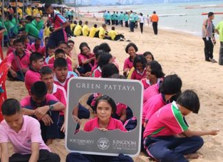 Students enjoy their day out of school, learning about how to keep the environment clean.