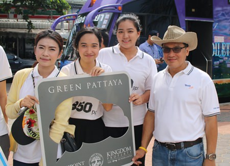 Staff from the Dusit Thani Pattaya take part in the fun.