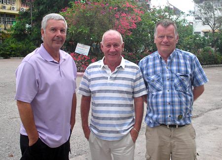 (Left to right): Mike Chatt, Rod Howett and Ger Lodge.