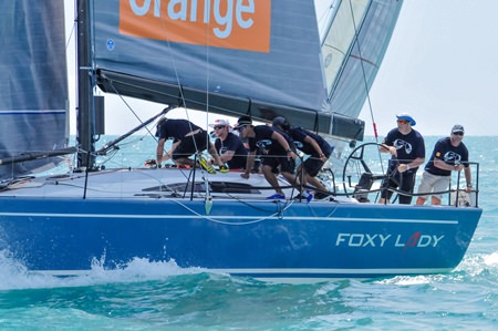 Foxy Lady VI, winner of IRC One at this year’s Samui Regatta. (Photo by Joyce Ravara/ Samui Regatta)