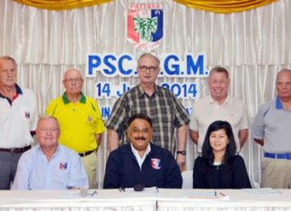The newly elected Pattaya Sports Club Executive Committee: