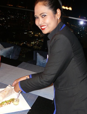 The Atlantic Salmon “En Papillote” consisted of Atlantic salmon cooked in a very delicate filo parcel which our ever-attentive service girl snipped the end off so we could get to a large salmon fillet inside.