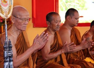 The monks will soon start the three month period of Buddhist Lent.