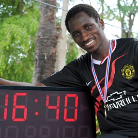 Gap student Mark wows students with impressive time.