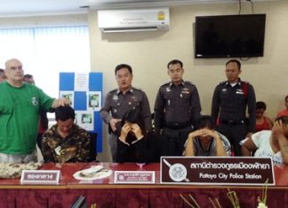 Pattaya police were able to arrest a gang of suspected pickpockets after they pilfered money from John Wale whilst on a baht bus.