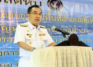 Rear Adm. Tee Upanisakorn, chief of staff for the Sattahip Naval Base.