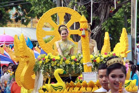 Buddhists across the Eastern Seaboard lit the way for monks heading into seclusion with candle parades to mark the start of Buddhist Lent.  Shown here is the beautiful effort from Lerdpanya School in Sattahip, which won the candle-carving competition there for the fourth consecutive year.  