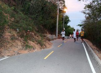 Heavy rains tend to cause landslides along steep sections of Pratamnak Hill.